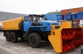 Фото: Снегоуборочная машина ДЭ-226, Урал 4320 шнекоротор.снег.